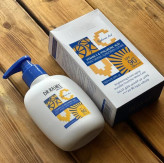 ضدآفتاب دکتر راشل حاوی ویتامین سی و هیالورونیک اسید SPF 90
